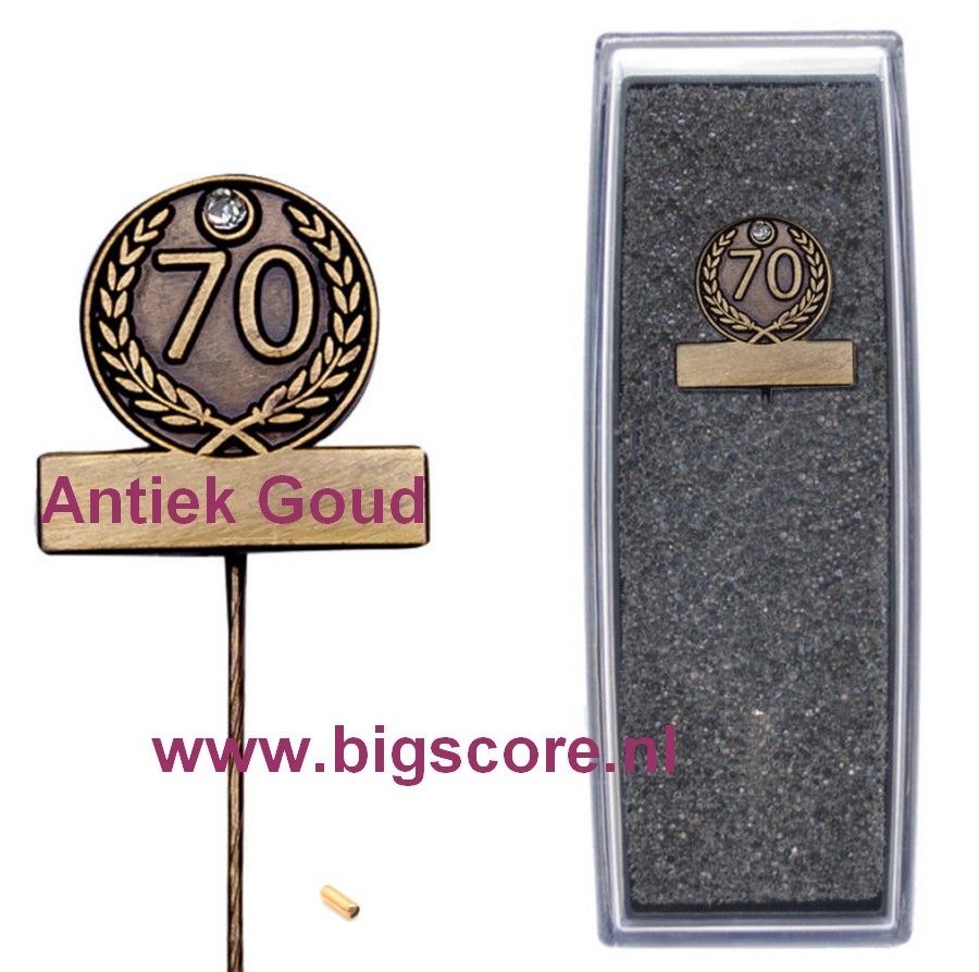 70 Jaar Jubileumspeldje Artnr. 57